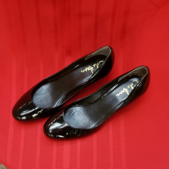 Cole Haan Patent Leather Wedge Heels/Size 8.5B - Picture 5 of 8